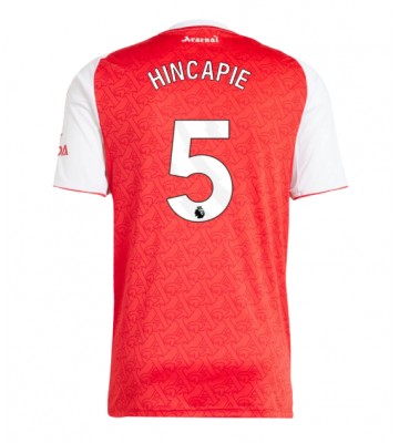 Arsenal Piero Hincapie #5 Hjemmebanetrøje 2025-26 Kortærmet